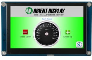 Orient Display: 4.3 inch graphic LCD 480*272 Resistive Touch, embedded system for flexible reliable UI interface development