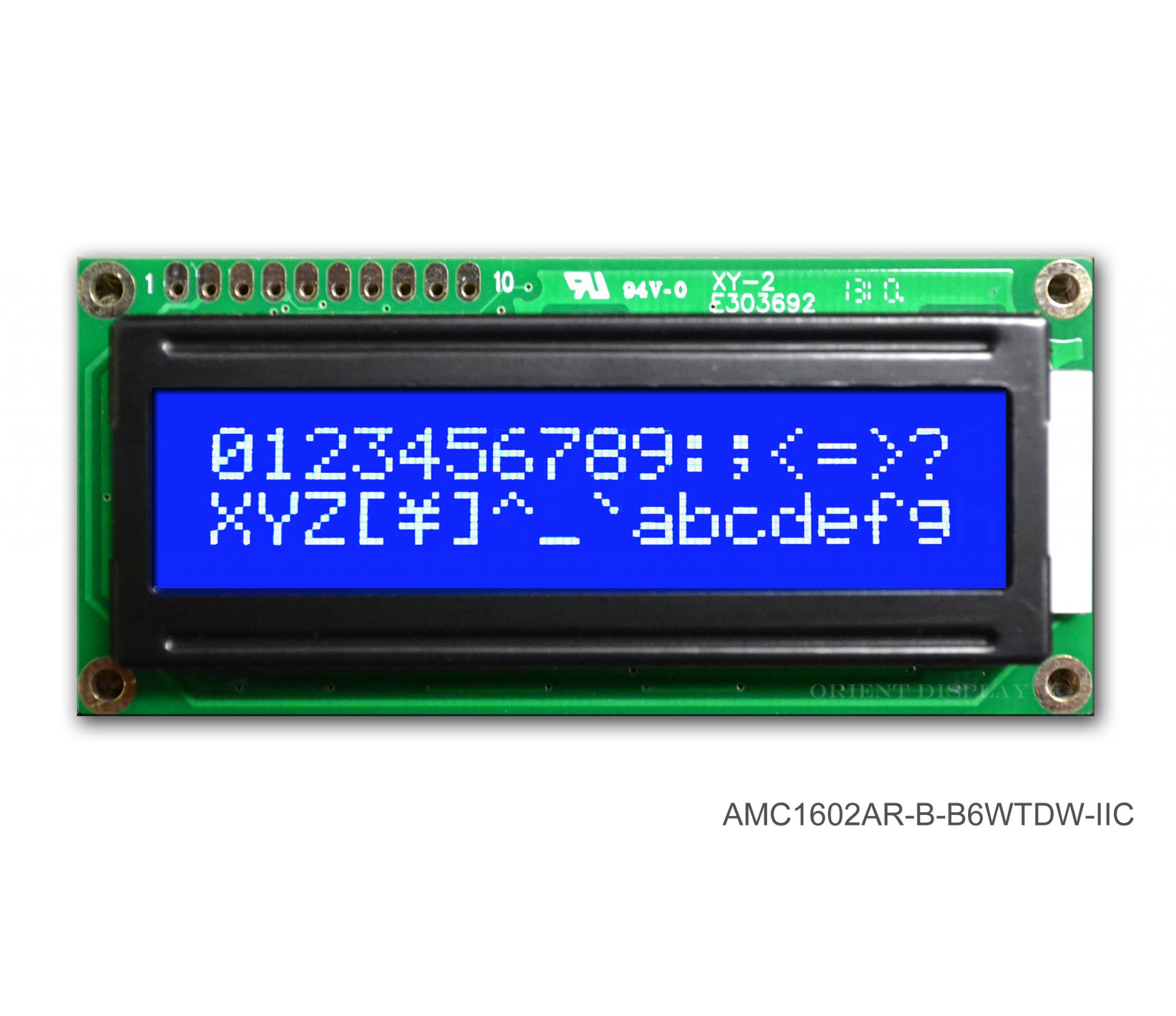 Amc1602ar B B6wtdw I2c 16x2 Character Lcd Module I2c Interface Store Orient Display