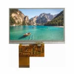 4.3" TFT, 480x272, 260 Nits with Resistive Touch Panel