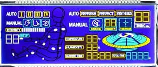 Orient Display LCD glass panel, segment display with icons, no backlight or PCB