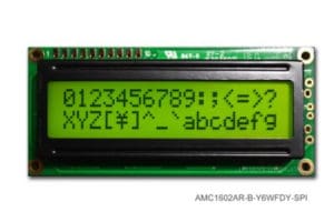 AMC1602AR-B-Y6WFDY-SPI (16x2 Character LCD Module - SPI Interface)