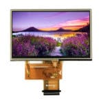 4.3" Sunlight Readable IPS, 480x272, 800 Nits with Resistive Touch Panel