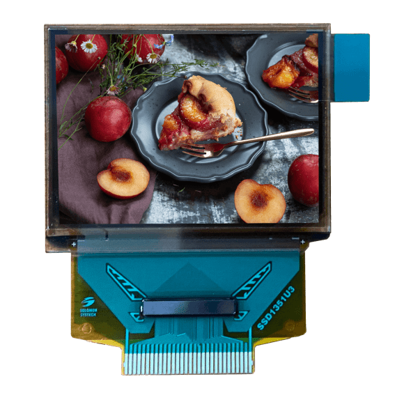 1.27'' OLED, 128x96, Color, Parallel/SPI Interface