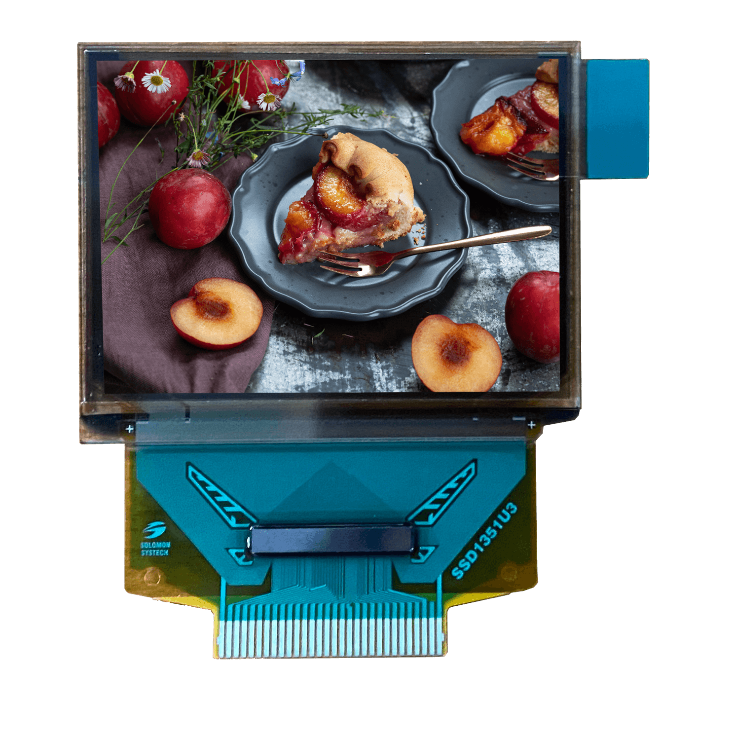 1.27'' OLED, 128x96, Color, Parallel/SPI Interface