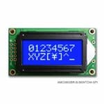 AMC0802BR-B-B6WTDW-SPI (8x2 Character LCD Module - SPI Interface)