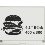 4.2" E-Paper, 400x300, All Viewing Angle, SPI Interface