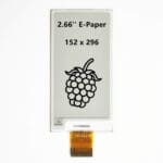 2.66" E-Paper, 152x296, All Viewing Angle, SPI Interface