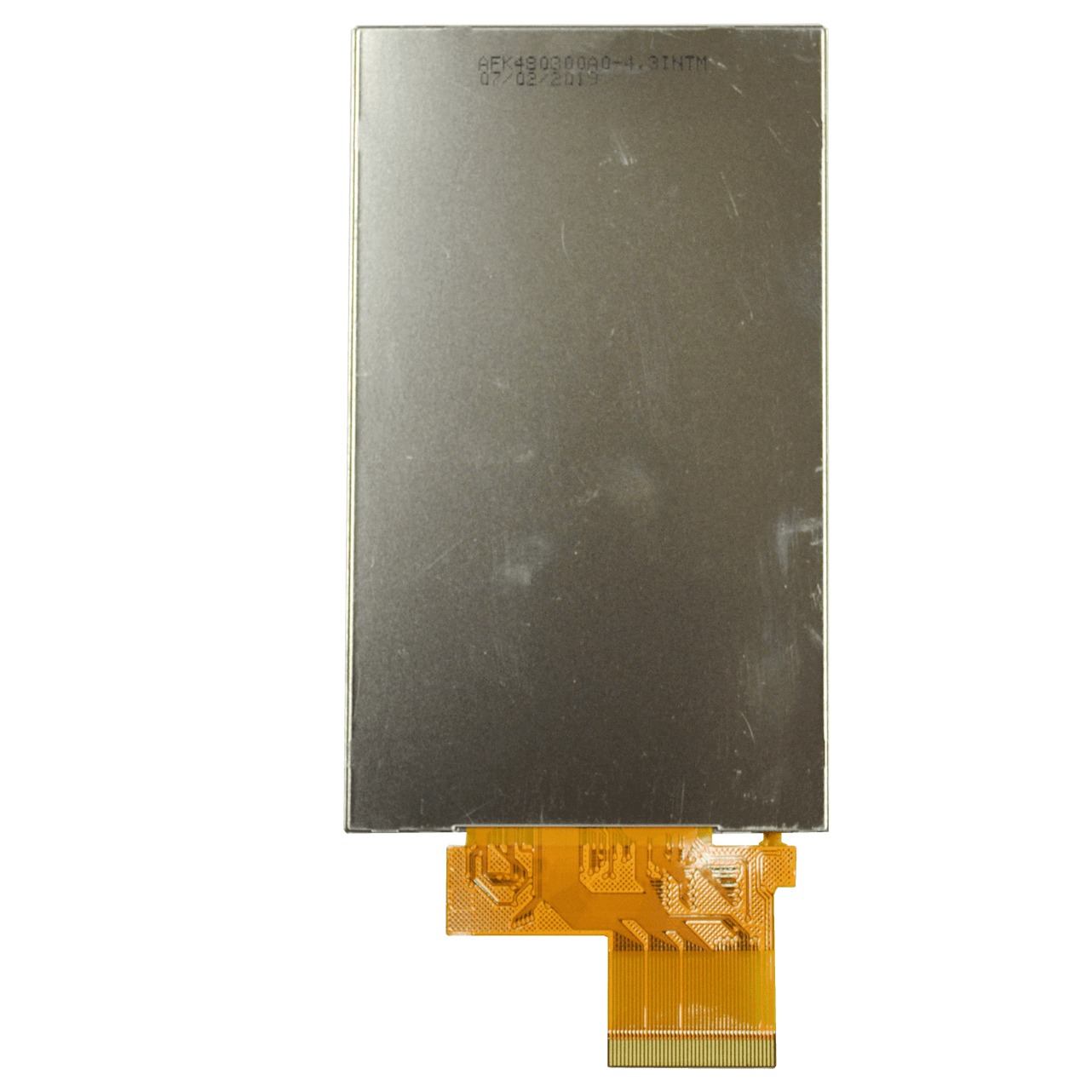 4.3'' IPS TFT, 480x800, SPI+24 BIT RGB Interface, 350nits