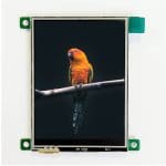 2.8'' TN TFT display with UART interface, 240x320, 370nits, with Resistive Touch Panel