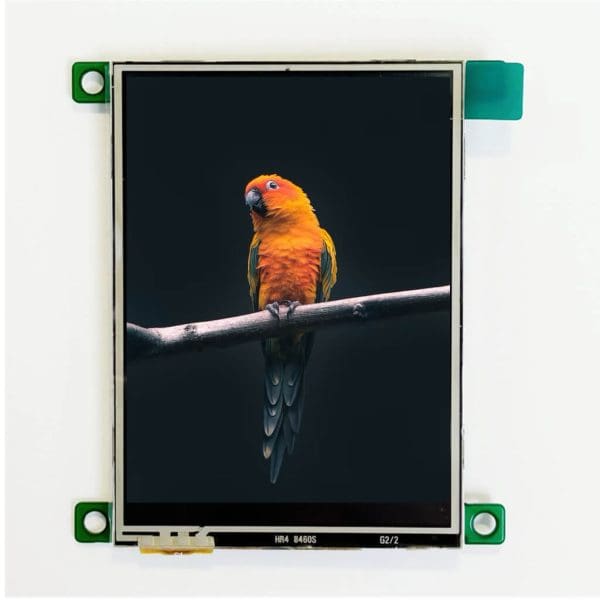 2.8'' TN TFT display with UART interface, 240x320, 370nits, with Resistive Touch Panel