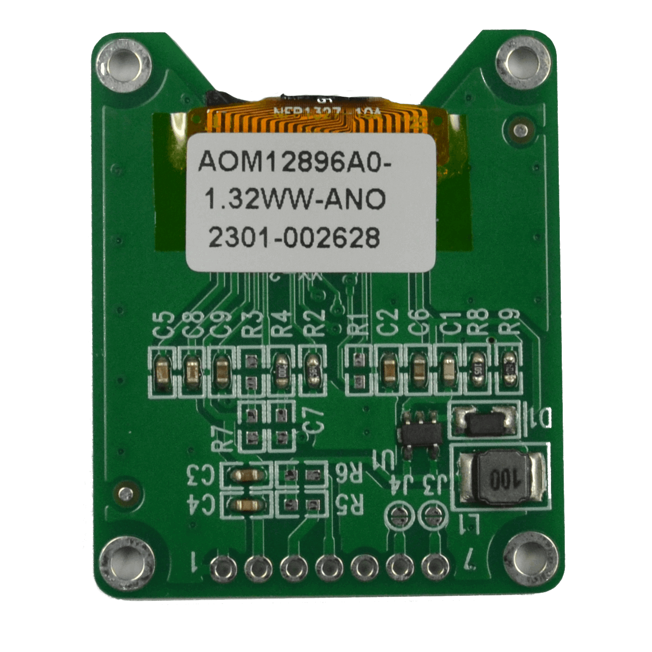 1.32" Arduino OLED, 128x96, 60 Nits, 4-wire SPI Interface