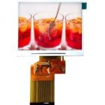 3.5'' TN TFT display with RGB+SPI interface, 320x240, High Brightness