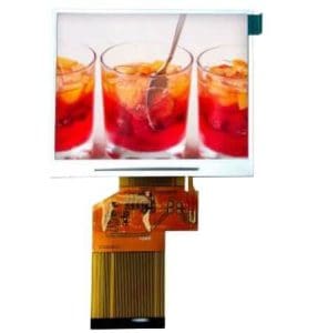 3.5'' TN TFT display with RGB+SPI interface, 320x240, High Brightness