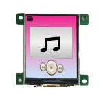1.77" TN TFT display with UART interface, 128x160, 280nits