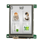2.4" TN TFT display with UART interface, 240x320, 300nits with Resistive Touch Panel