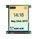 2.8" TN TFT display with UART interface, 240x320, 300nits with Resistive Touch Panel