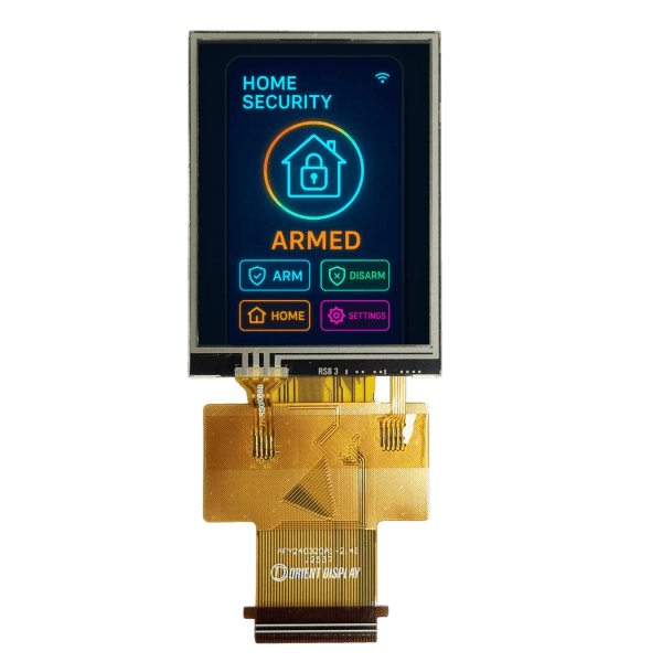 2.4" Sunlight Readable IPS with Resistive Touch Panel, 240x320, 800 Nits, RGB/MCU/SPI Interface