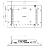 7.0" Sunlight Readable IPS Industrial Computer, 1024x600, 1000 Nits with Capacitive Touch Panel - Image 2