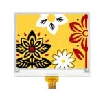 5.83" E-Paper with Four Colors (B/W/R/Y), 648x480, All Viewing Angle, SPI Interface