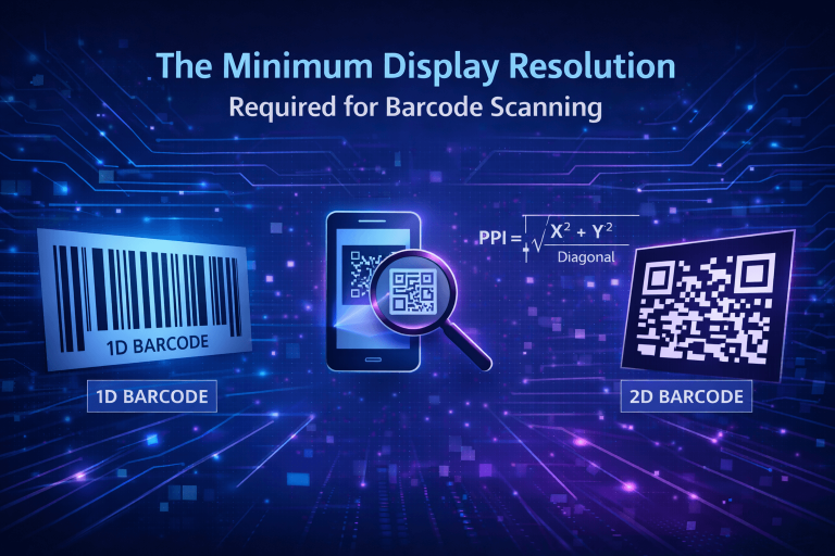 The Minimum Display Resolution Required for Barcode Scanning