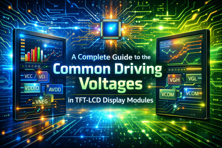A Complete Guide to the Functions of Common Driving Voltages in TFT-LCD Display Modules