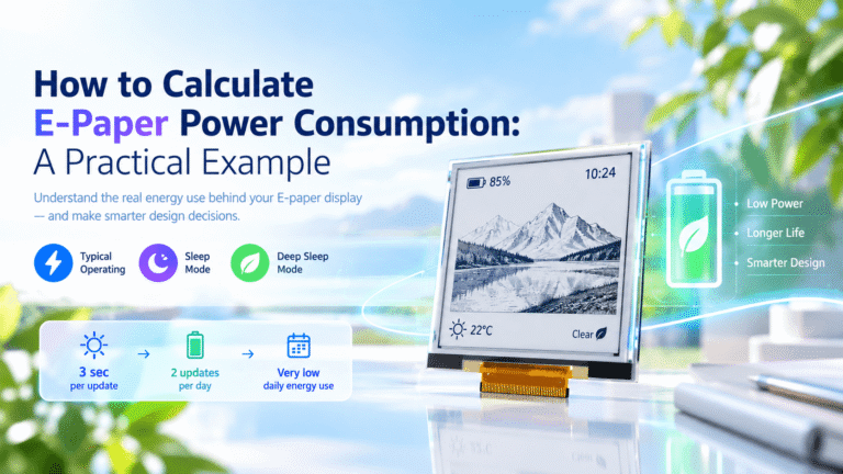 How to Calculate E-Paper Power Consumption: A Practical Example