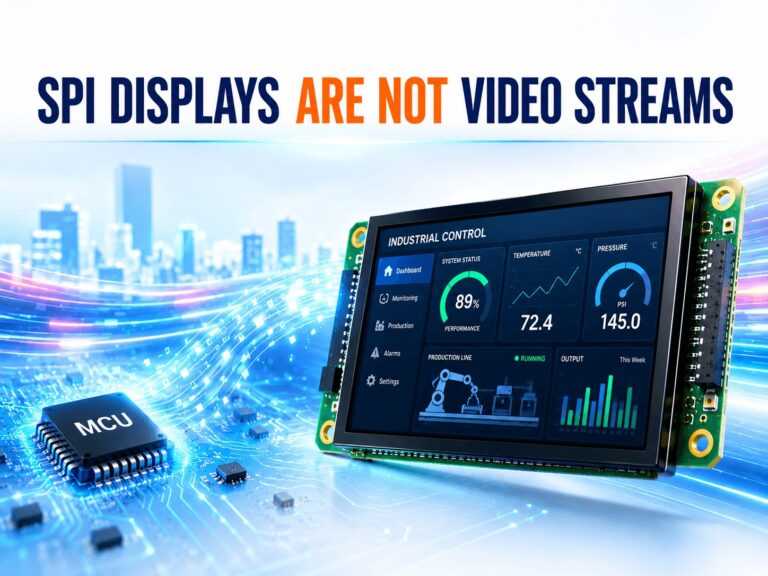 SPI Displays Are Not Video Streams: Understanding Command Mode LCDs